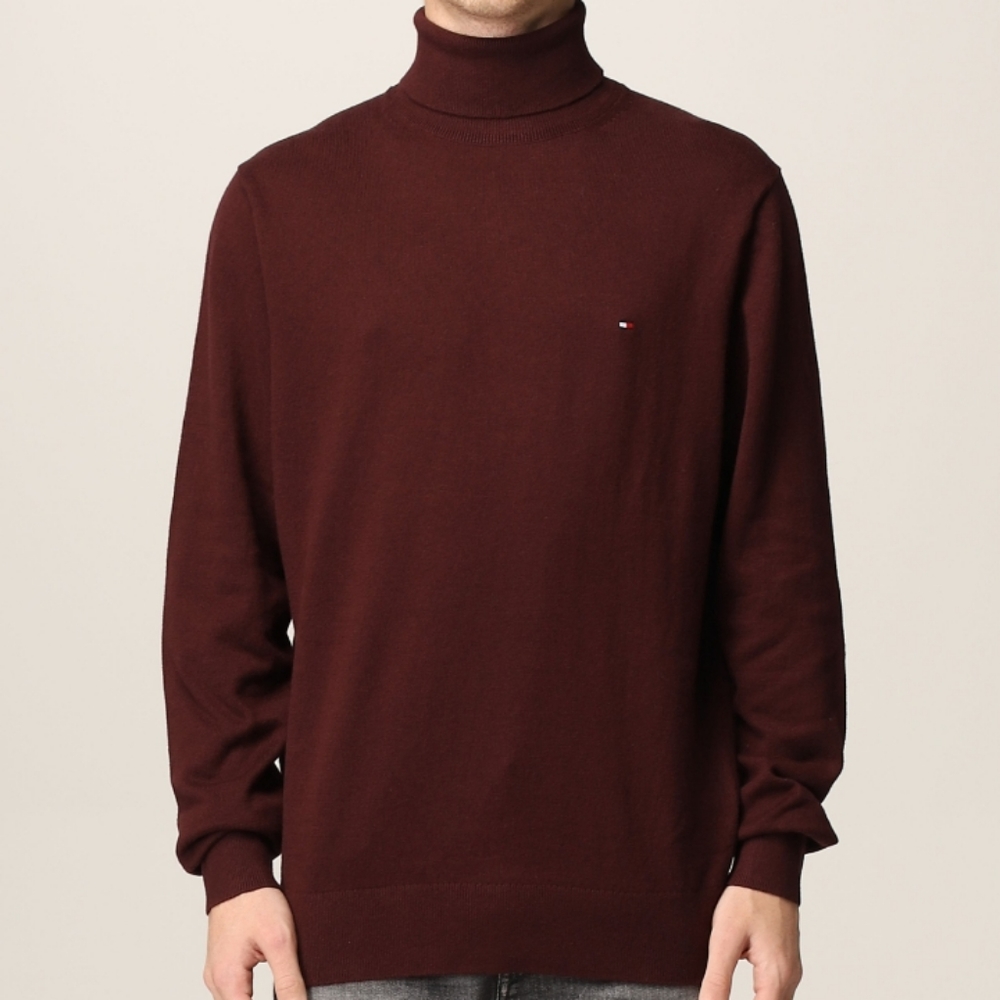 Tommy Hilfiger chocolate brown turtleneck sweater